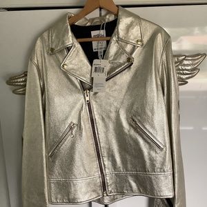 Jeremy Scott x Adidas Gold Wings motorcycle jacket - NWT!